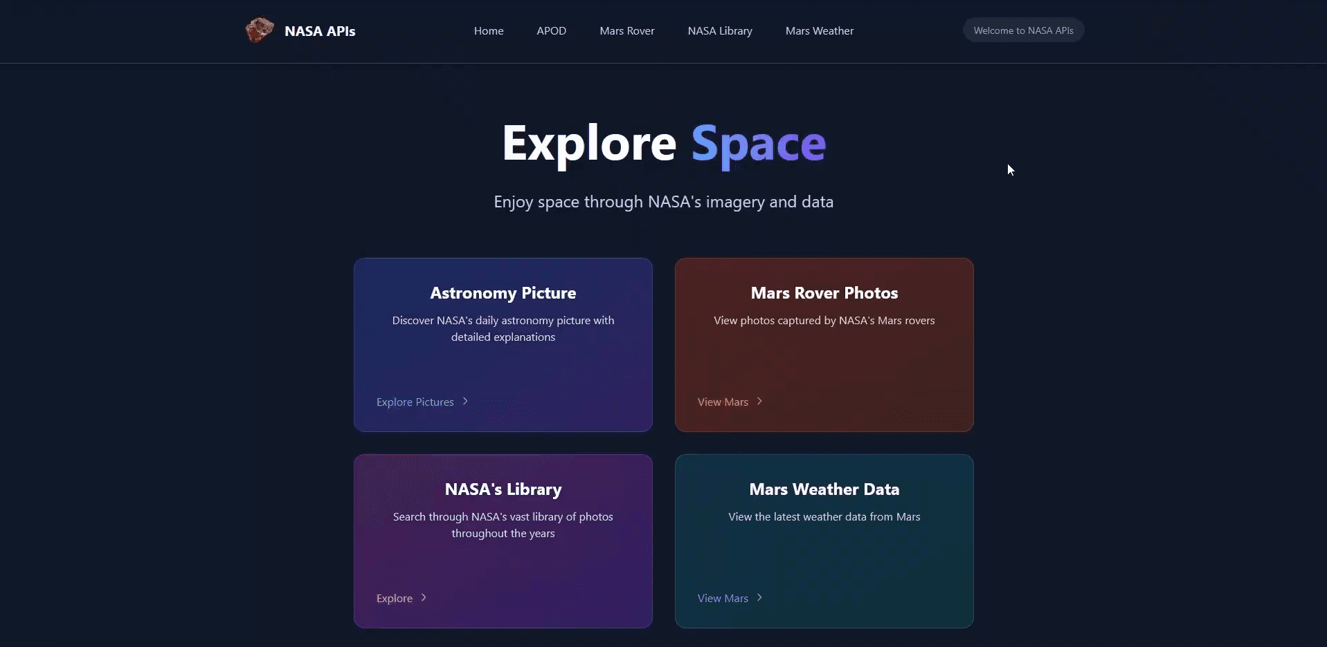 NASA APIs Explorer