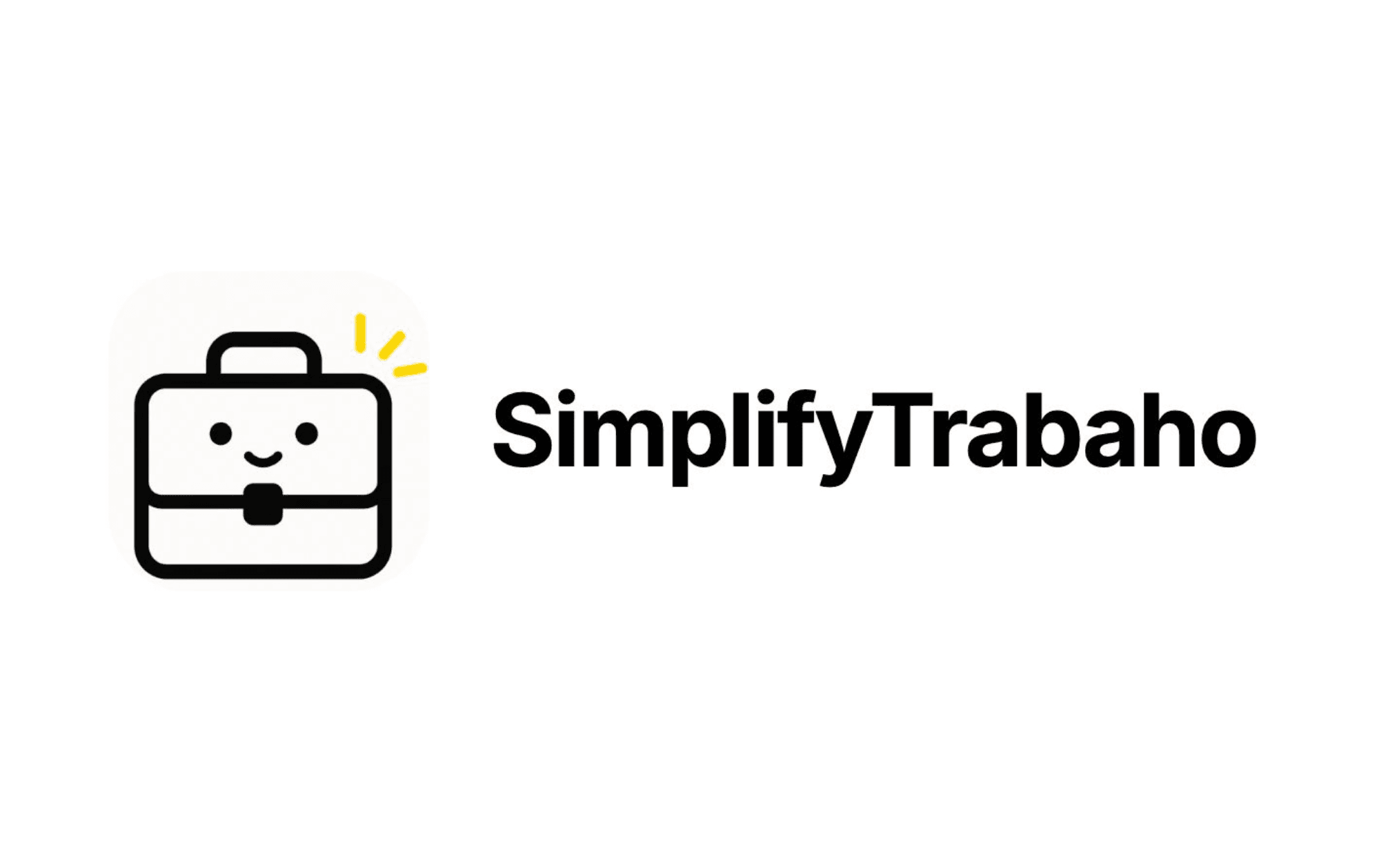 The SimplifyTrabaho logo, a smiling briefcase beside the wordmark