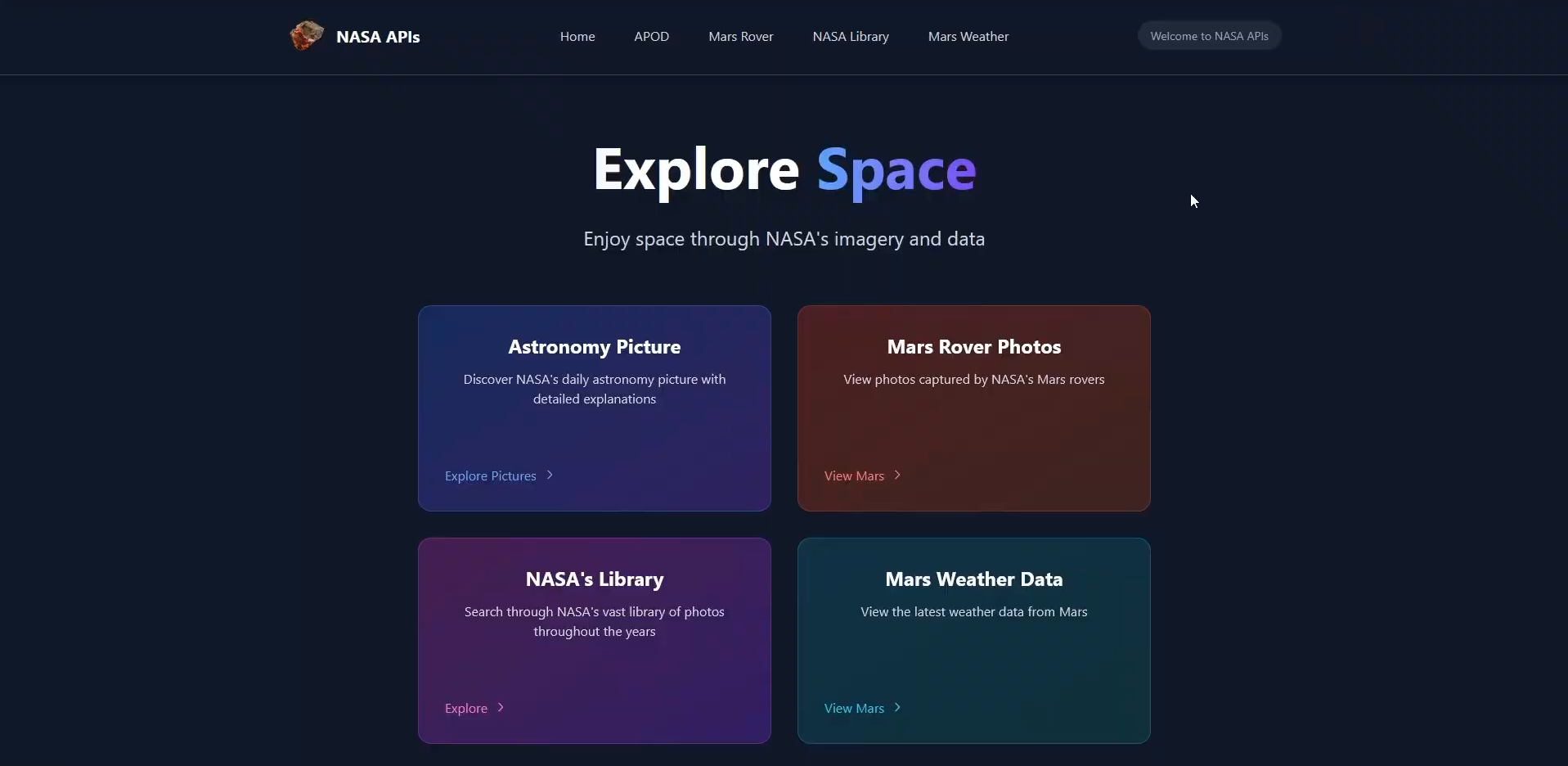 NASA APIs Explorer